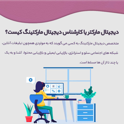 دیجیتال مارکتر کیست؟ 1 متخصص دیجیتال مارکتینگ کیست
